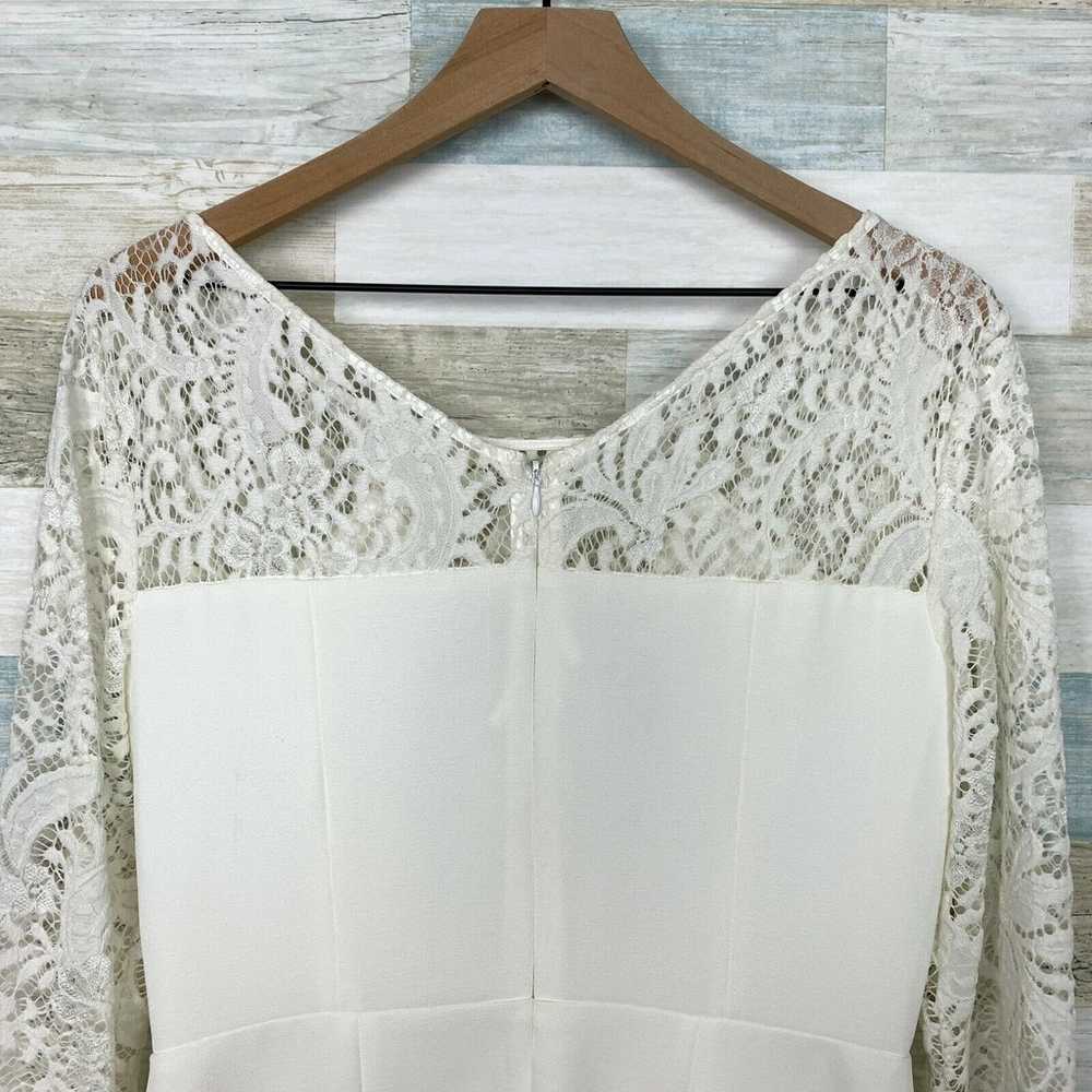 Gianni Bini Lace Fit & Flare Dress Ivory White Pl… - image 4