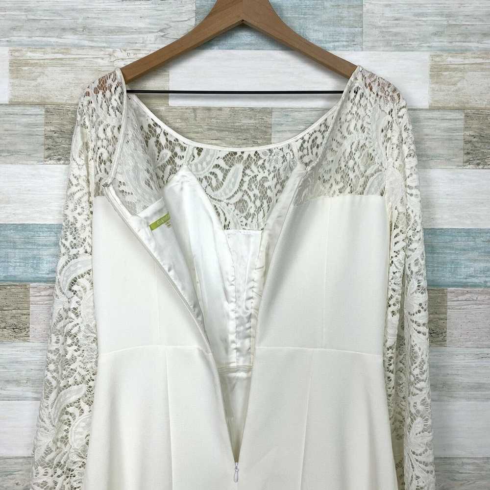 Gianni Bini Lace Fit & Flare Dress Ivory White Pl… - image 5