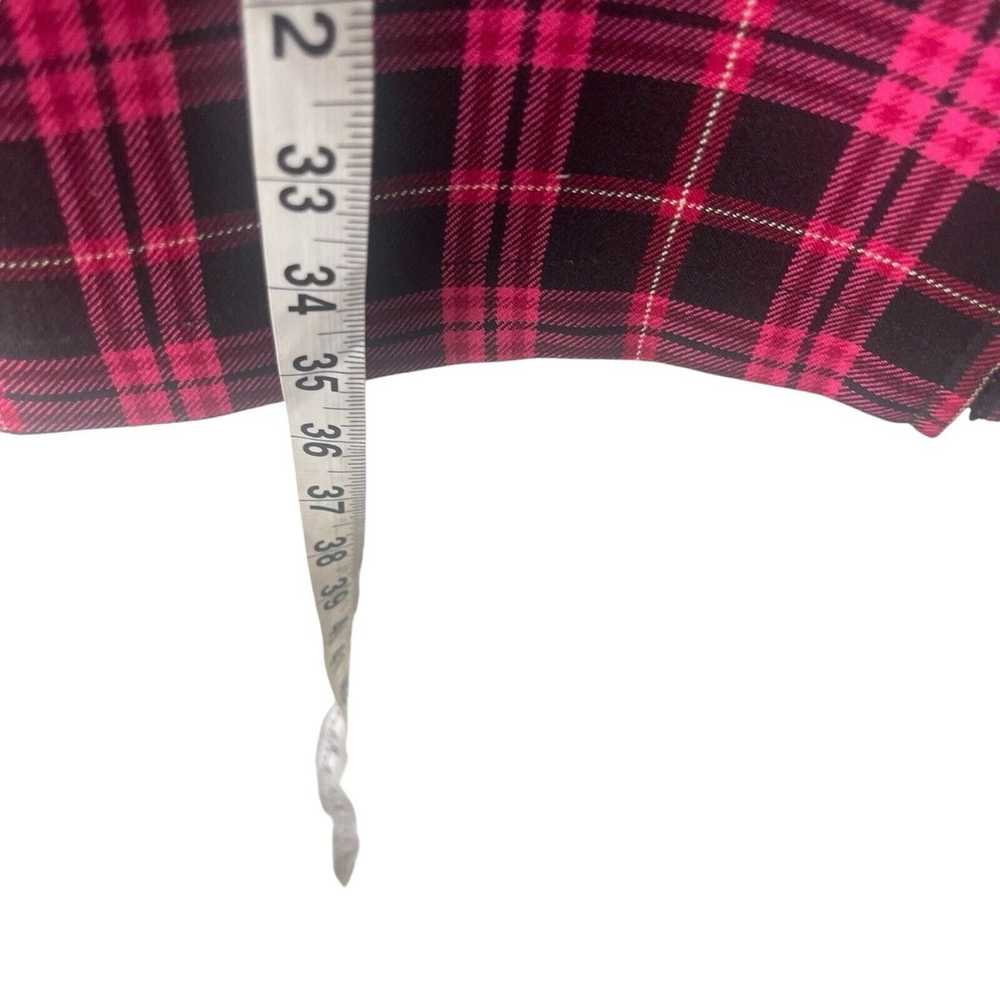 No Boundaries Y2k 2000s Size M Vtg Pink Plaid Emo… - image 9