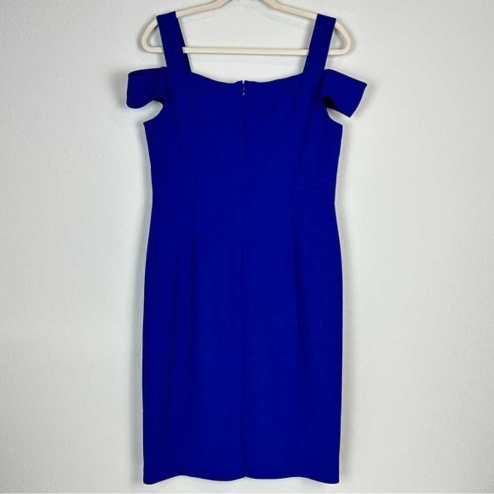 Eliza J Cold Shoulder Cobalt Blue Midi Dress 12 - image 5