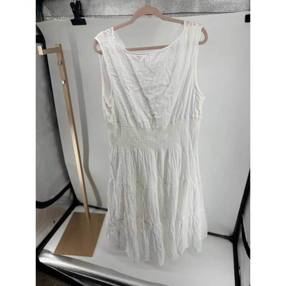 Mlle Gabrielle white beaded sleeveless long dress… - image 12