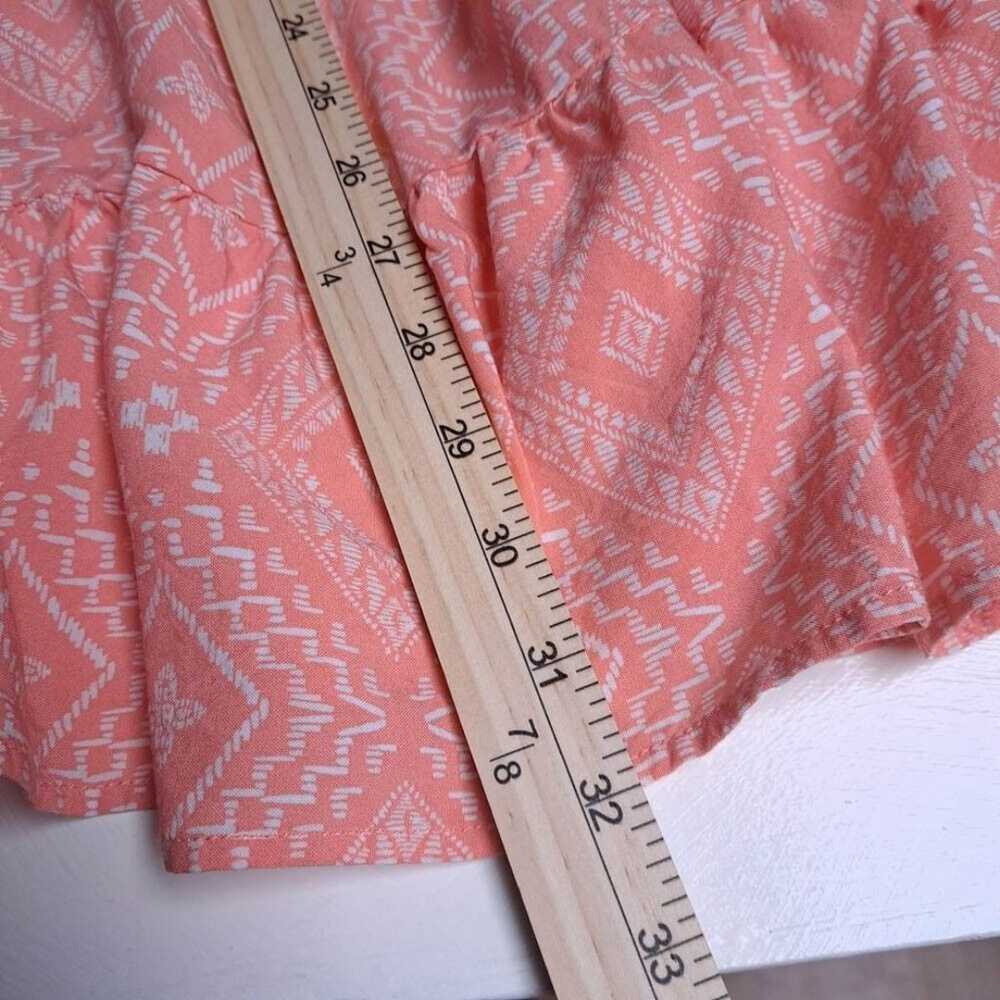 Torrid Challis Smocked Skater Dress Size 1 Peach … - image 6