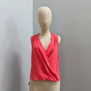 Trina Turk Top Muriel Silk Sleeveless Blouse Small