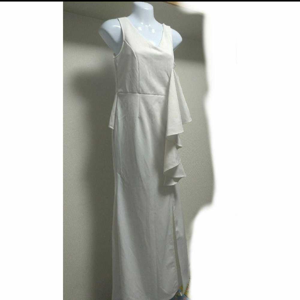 HANGIAOSHI Long Dress Mermaid Line White L Night … - image 6