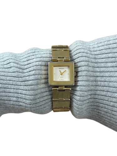 80s gold square Gruen watch - image 1