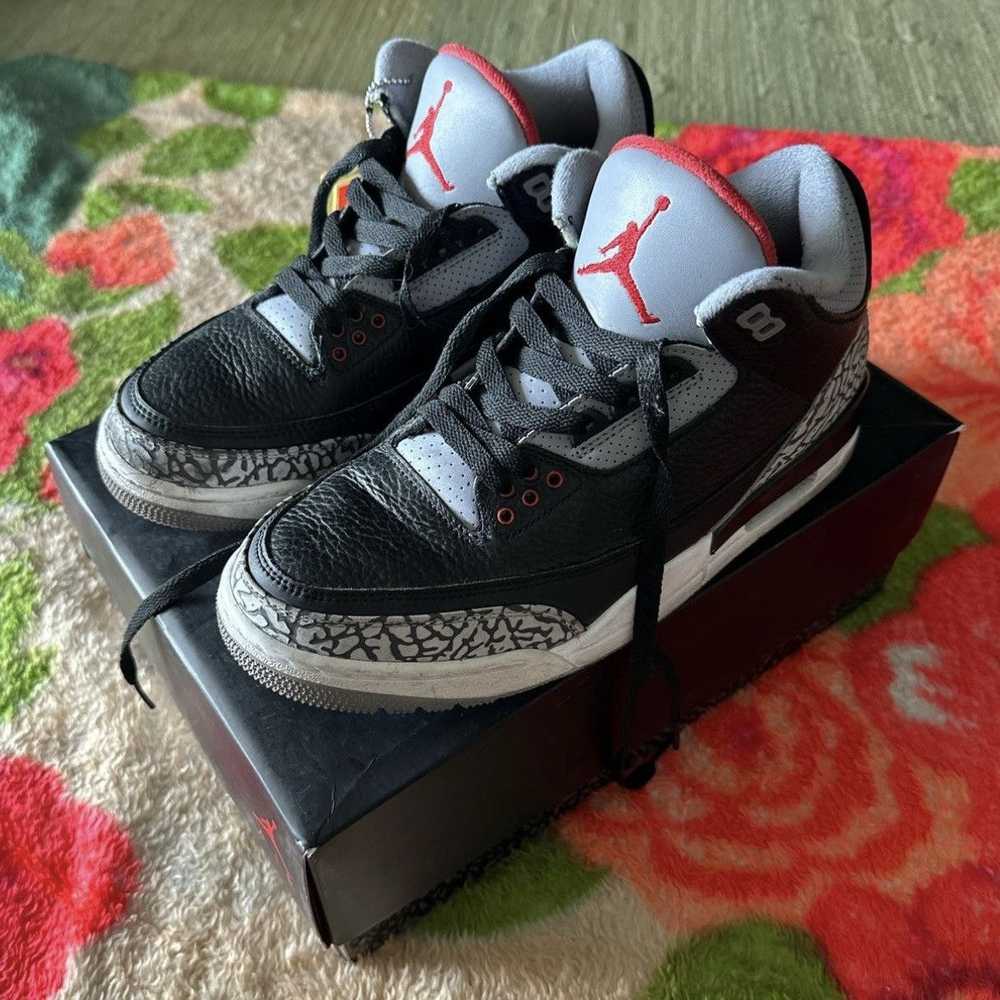 Jordan Brand × Nike Air Jordan 3 Retro Black Ceme… - image 1