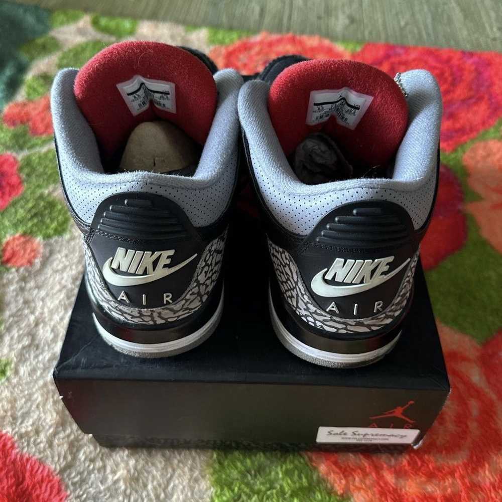 Jordan Brand × Nike Air Jordan 3 Retro Black Ceme… - image 3