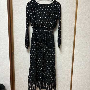 titty&co Heart Pattern Black Long Dress - image 1