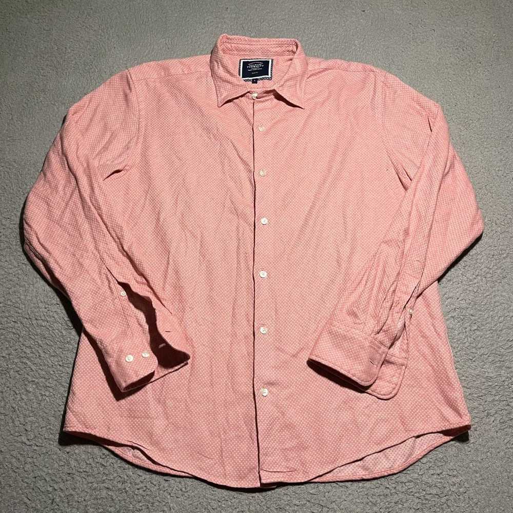 Charles Tyrwhitt Mens Slim Fit Large Pink Cotton … - image 1