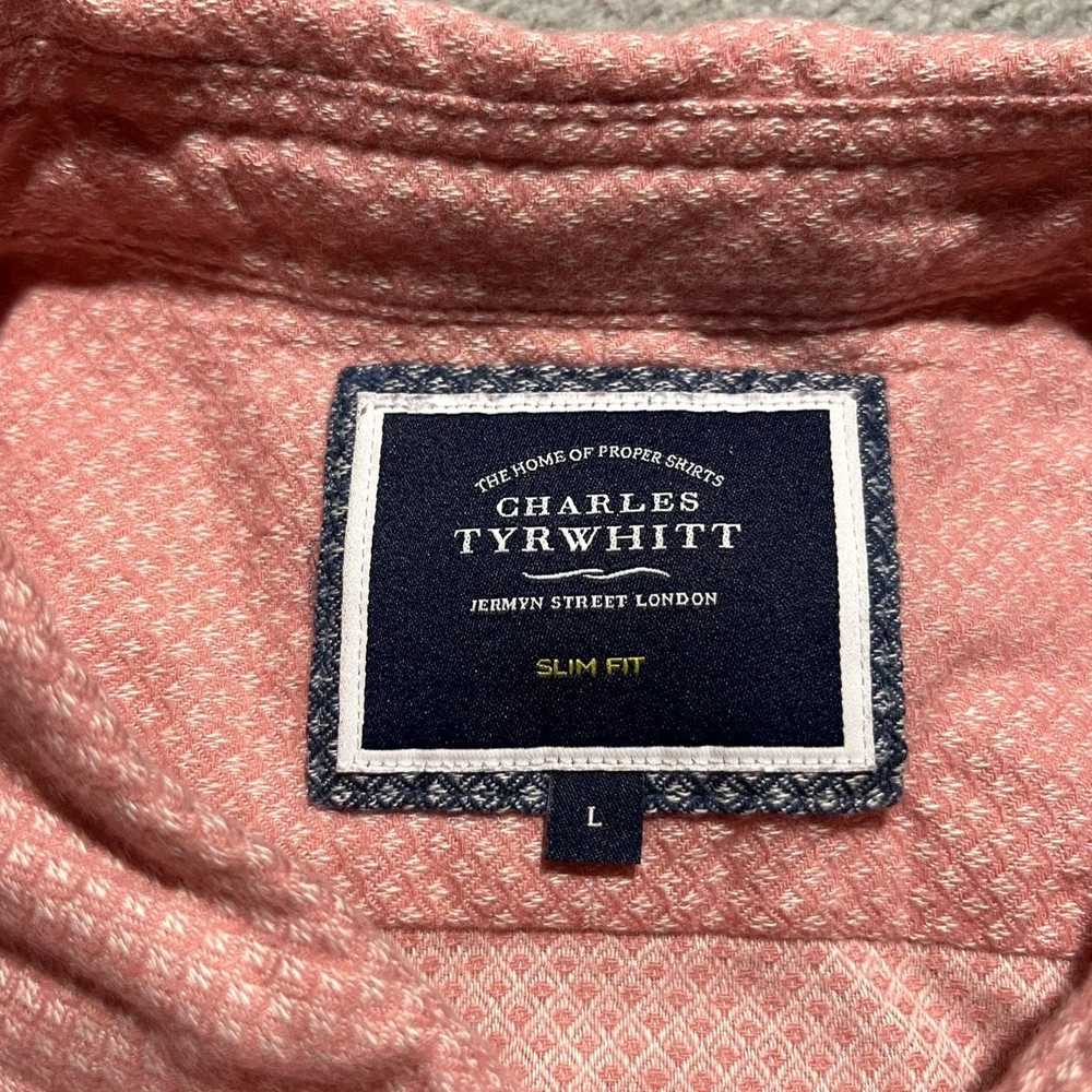 Charles Tyrwhitt Mens Slim Fit Large Pink Cotton … - image 6