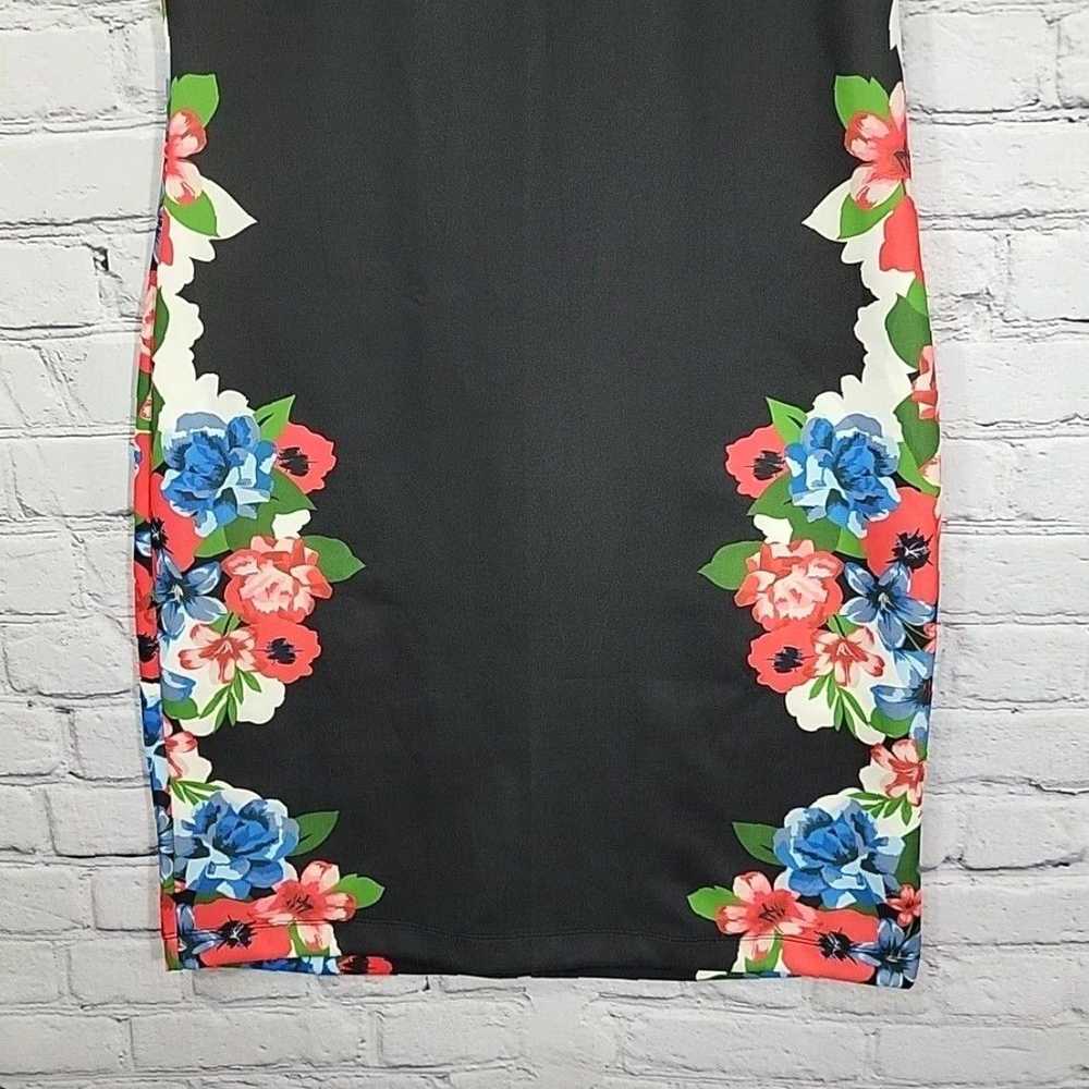 Vintage Womens Small Black Floral NY Collection S… - image 3