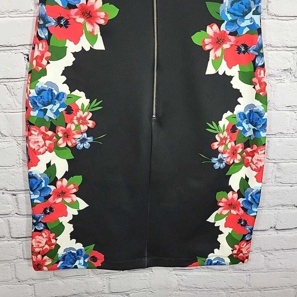 Vintage Womens Small Black Floral NY Collection S… - image 6