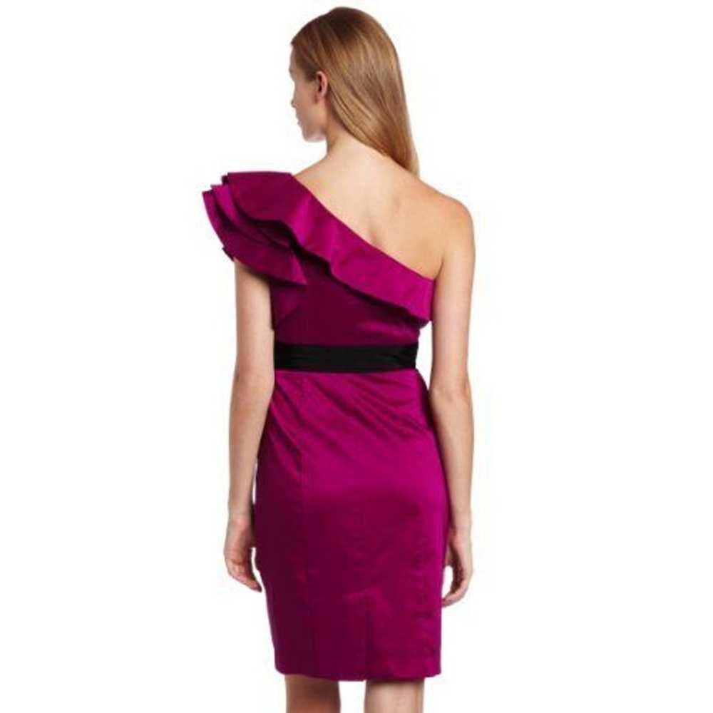 Jessica Simpson One Shoulder Ruffle Sleeve Satin … - image 8