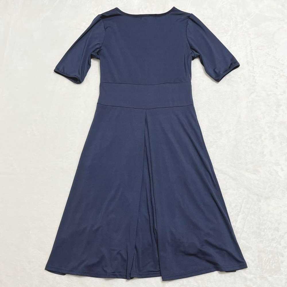 Tia Classe Cashcure Flare Dress Navy Knee-Length … - image 4