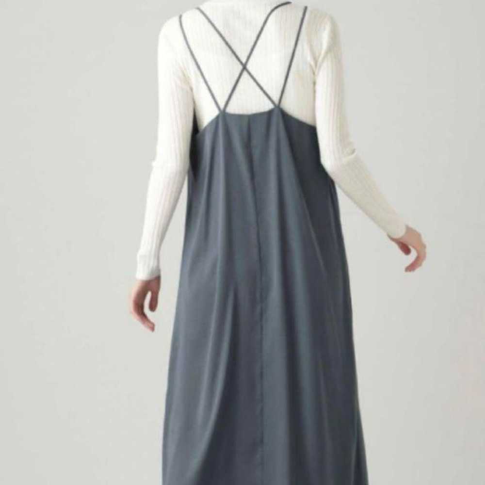 N. Natural Beauty Basic Gray Camisole Dress - image 3