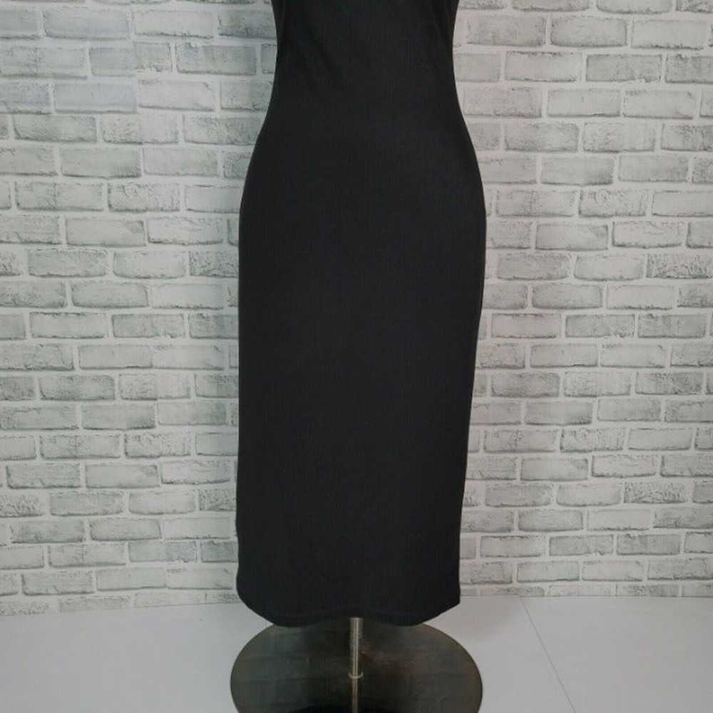 VTG 90s Jumping Jay M Black Hooded Maxi - image 4