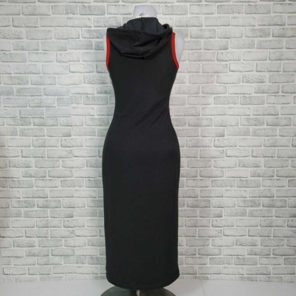 VTG 90s Jumping Jay M Black Hooded Maxi - image 7