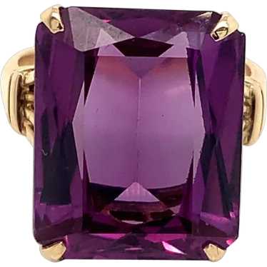 Amethyst Solitaire Ring