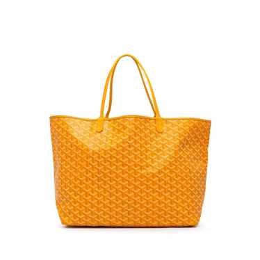 Yellow Goyard Goyardine Saint Louis GM Tote Bag