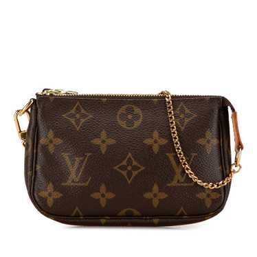 Brown Louis Vuitton Monogram Mini Pochette Accesso