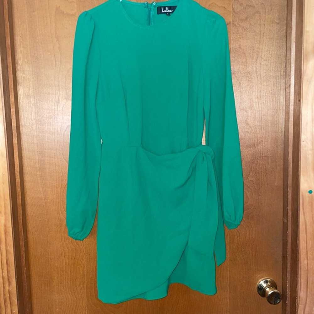 Lulu's Green Believe It or Knot Green Long Sleeve… - image 7