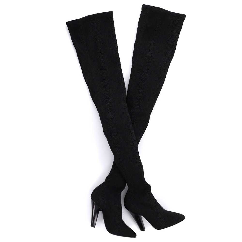 Saint Laurent Women's Thigh High Boots Fabric - image 5