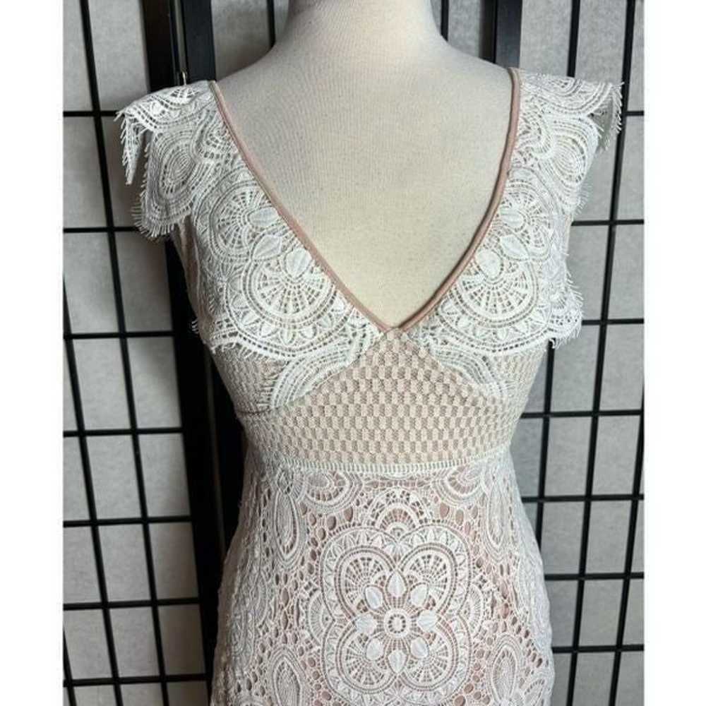 Charisma Off White Lace Overlay Dress - image 3