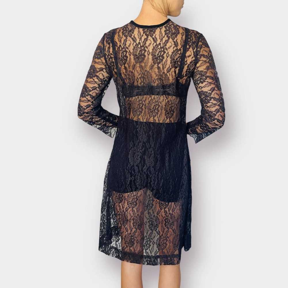 60s black lace overlay - image 4