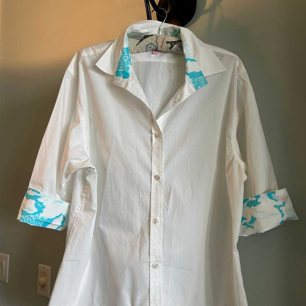 LILLY PULITZER BUTTON DOWN SHIRT/DRESS - image 2