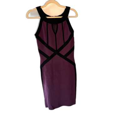 Jax Purple and Black Bandage Cocktail Dress