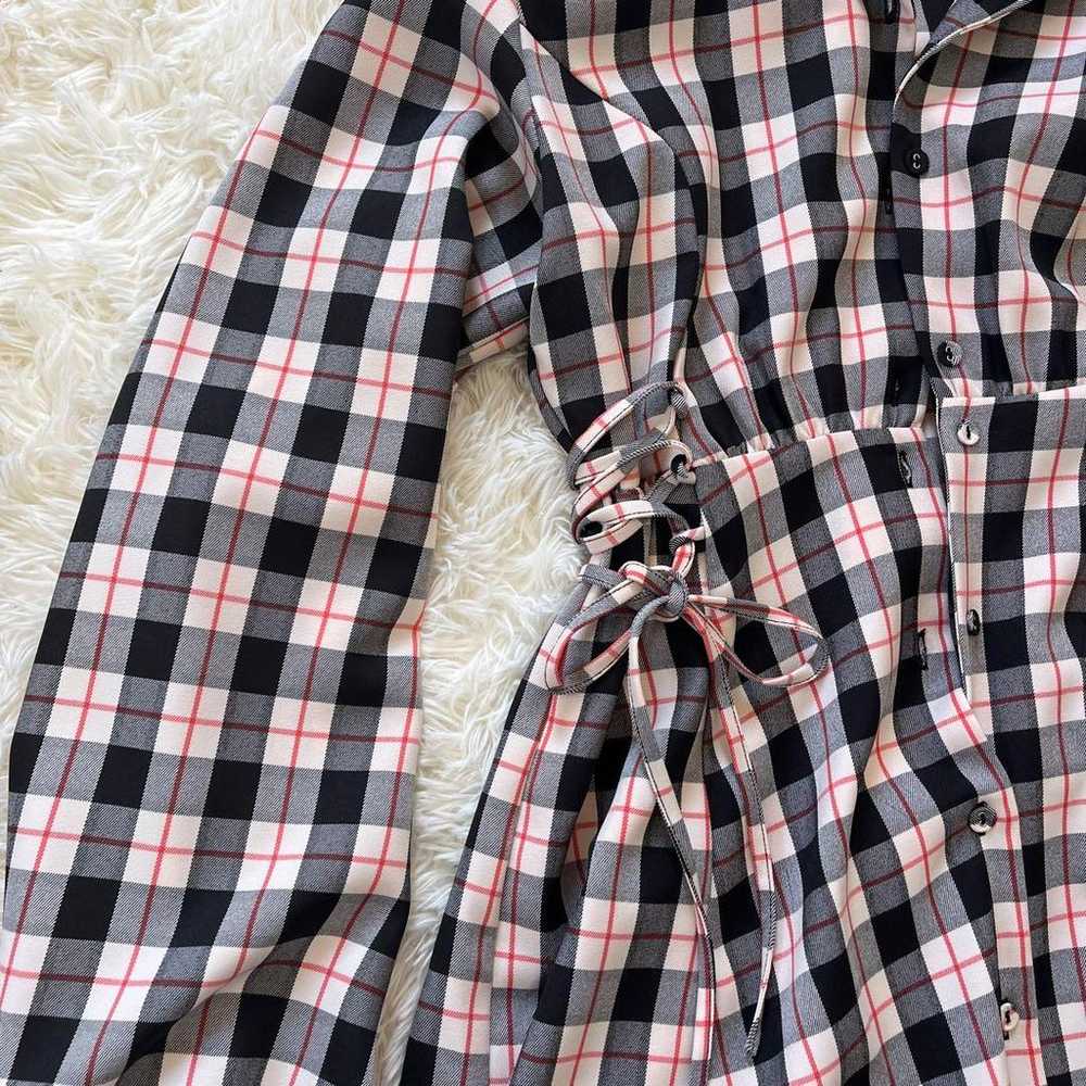 Jouëtie check-patterned shirt dress T1699 - image 4