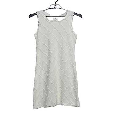 Milly of New York Dress White Medium Knit Lined