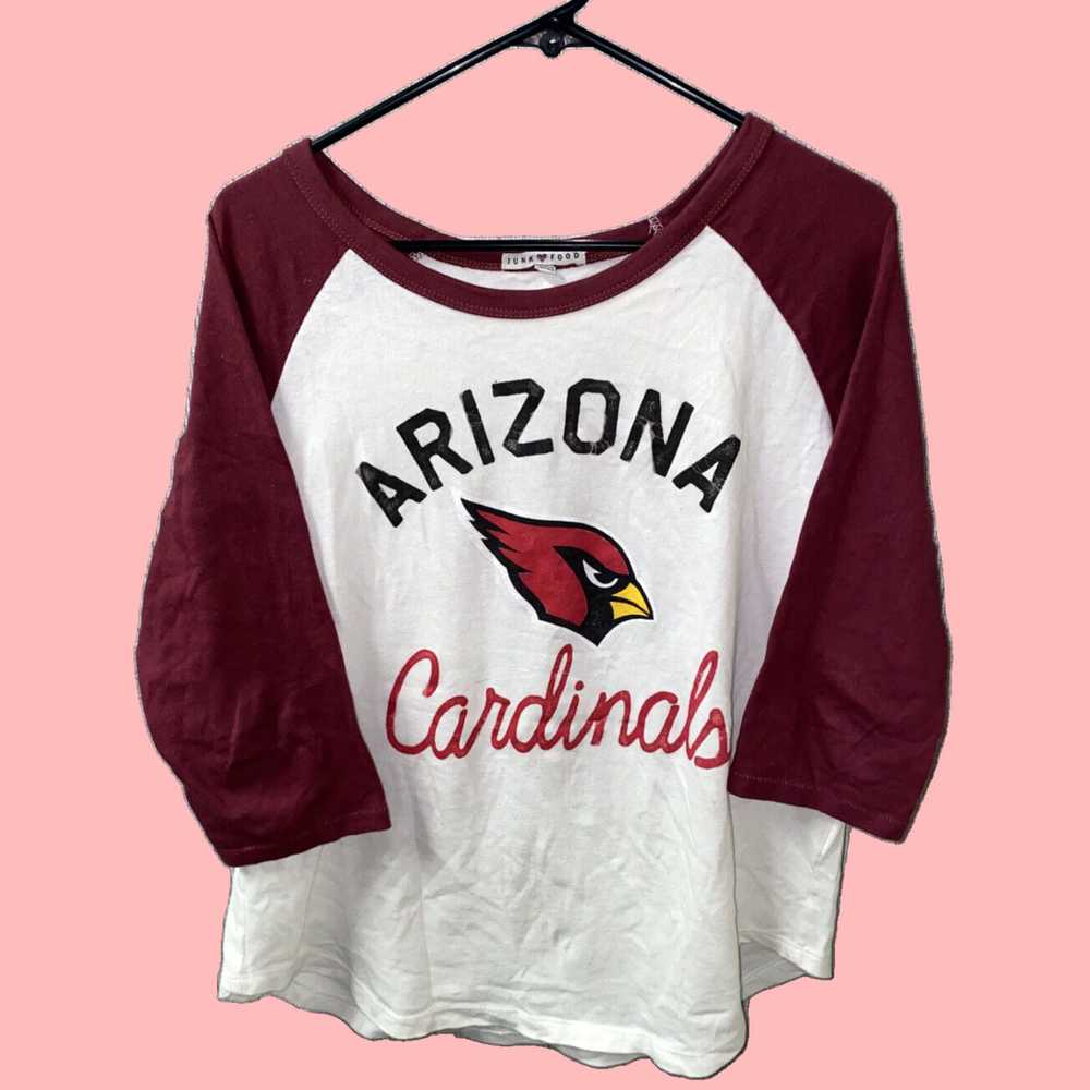 Junk Food Red and White Arizona Cardinals T-Shirt… - image 1