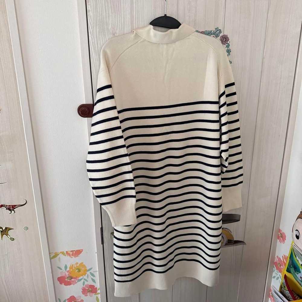 UNIQLO Smooth Cotton Striped Knit Dress XXL - image 9