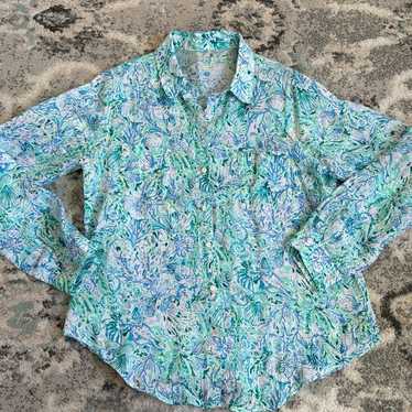 Lilly Pulitzer Sea View Button Down