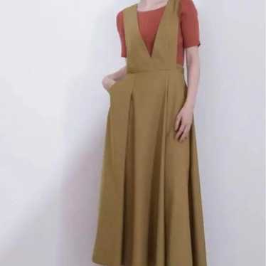 Volume Tuck Flare Dress - image 1