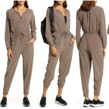 Zella Getaway Zip-Up Long Sleeve Jumpsuit | Size … - image 1