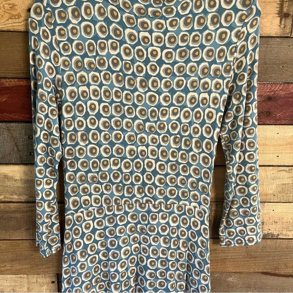 Boden Blue Wrap Style Dress Size 12R - image 8