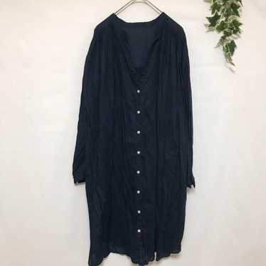 【Felissimo】Shirt dress Long top Long sleeves No c… - image 1