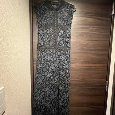 ZARA BASIC Sleeveless Lace Long Dress