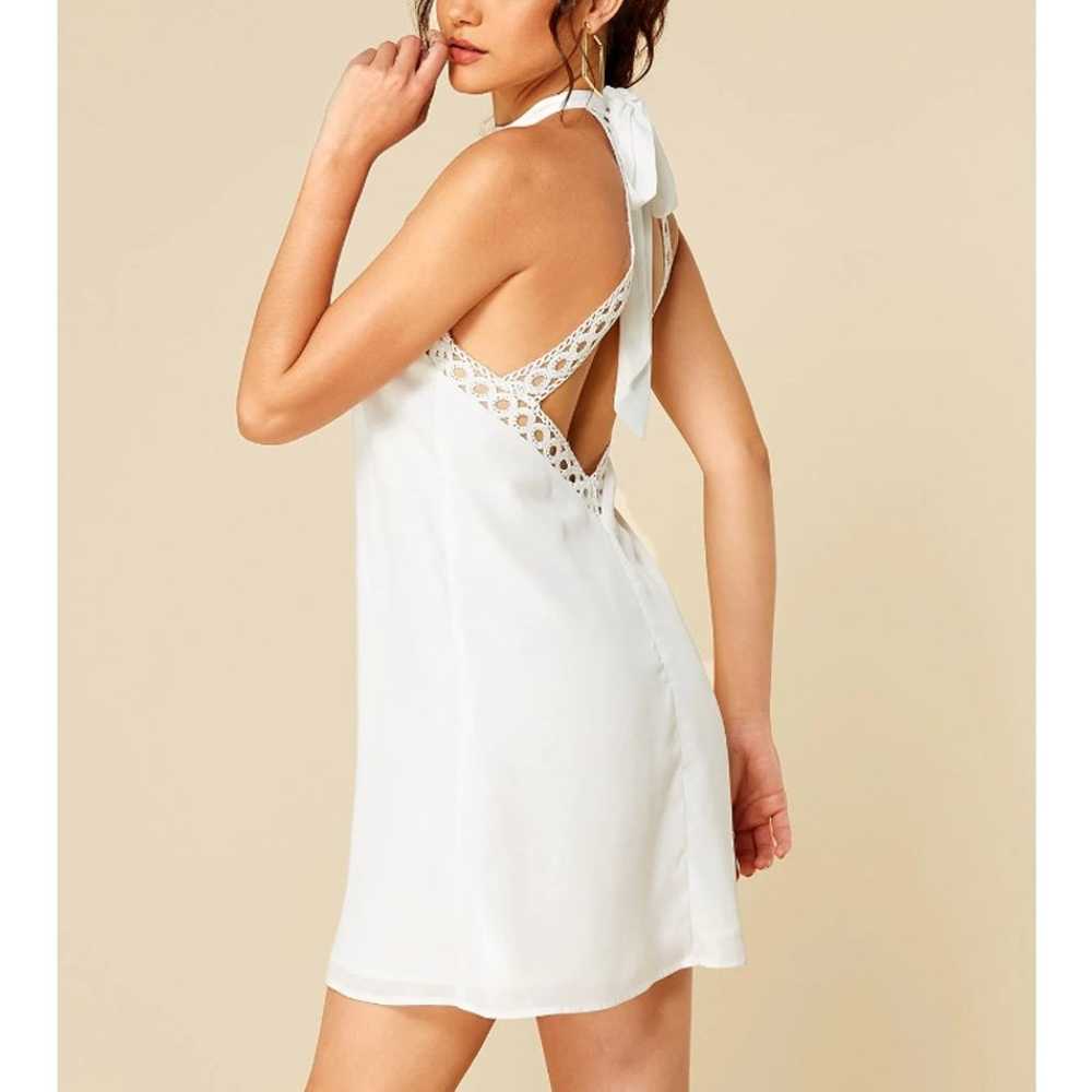 LULUS Any Sway Shape Or Form Lace Halter Dress Ba… - image 1