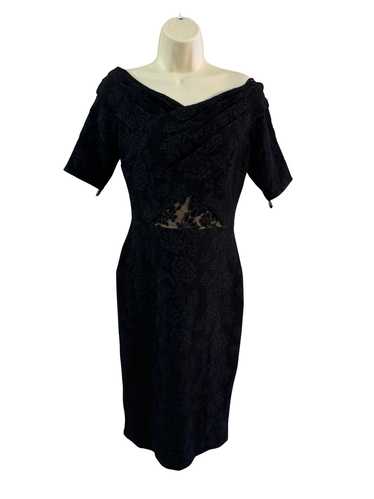 Tadashi Shoji Black textured dress