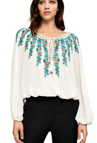 Tadashi Shoji Alina embroidered blouse