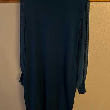 DKNY teal sweater dress