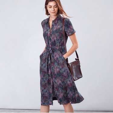 Joules 14 Shirt Dress winslet Button-Front Tie Wa… - image 1