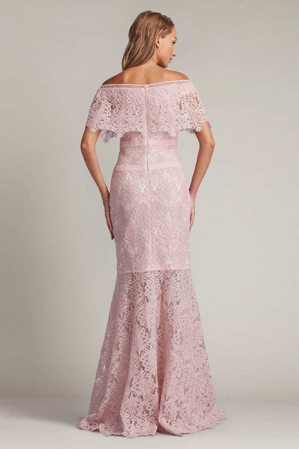 Tadashi Shoji Peni Banded Embroidered Tulle Gown - image 2