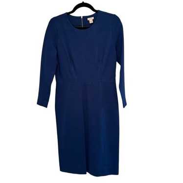 J. Crew royal blue long sleeve dress