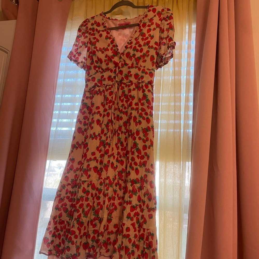 betsy Johnson strawberry dress - image 1