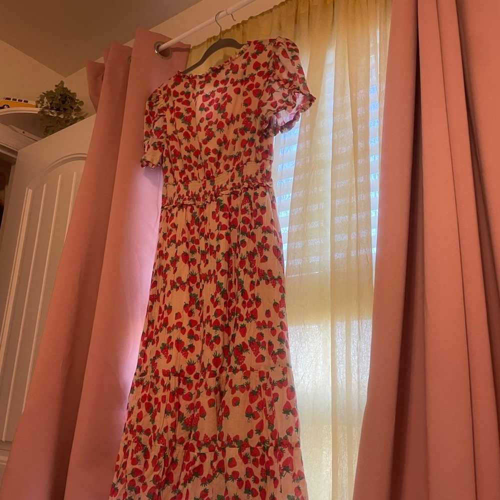 betsy Johnson strawberry dress - image 3