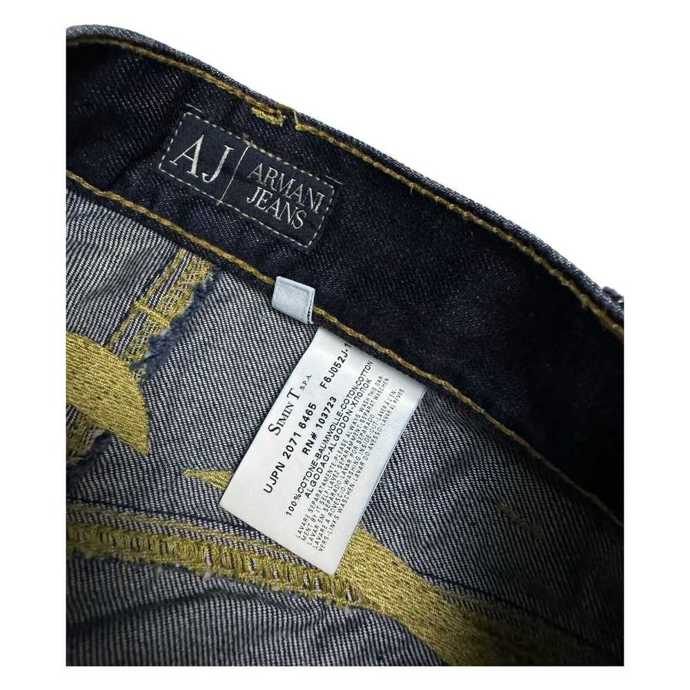 Armani VINTAGE Armani Jeans INDIGO 007 Luxury Des… - image 6